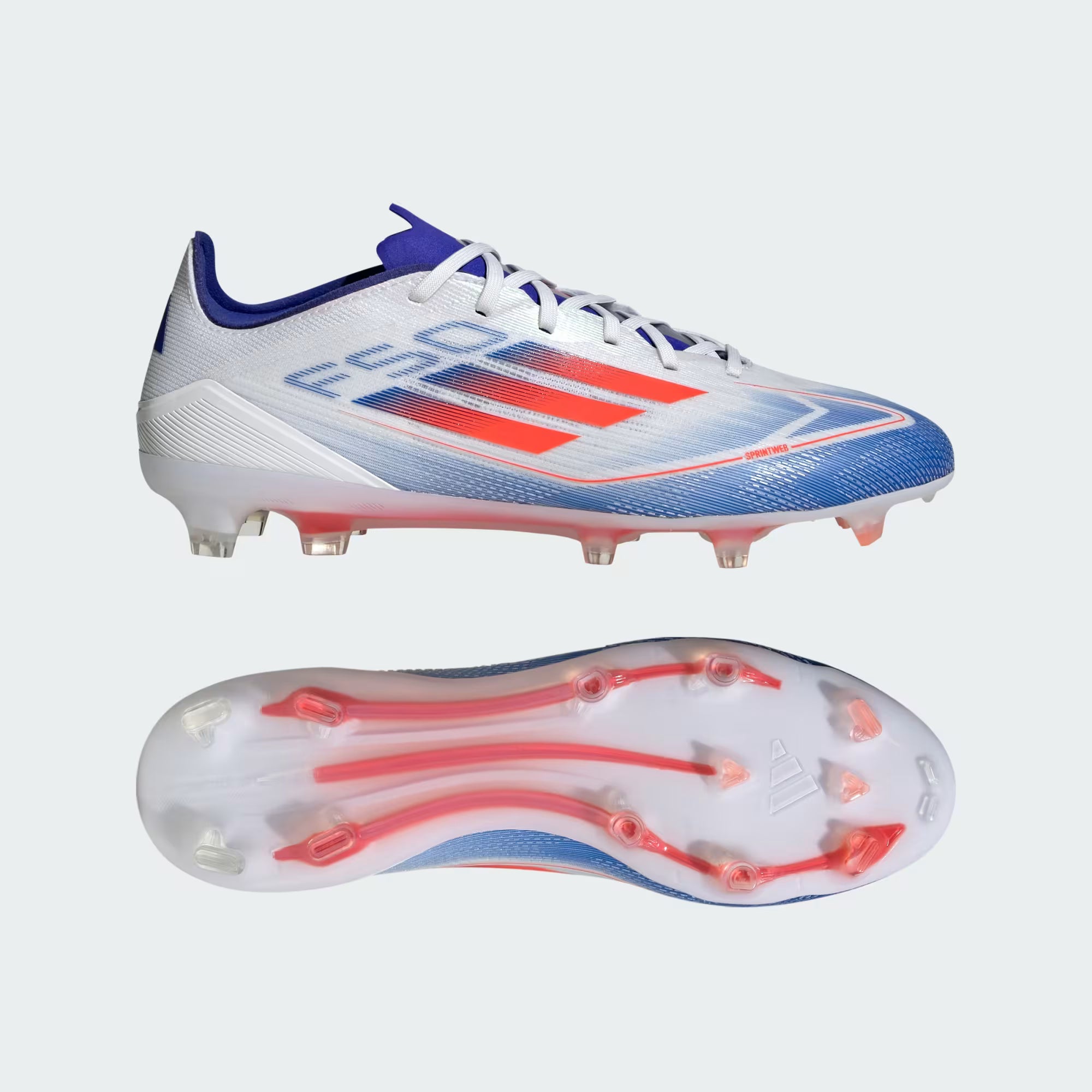 Adidas F50 Pro FG Cloud White Solar Red Lucid Blue