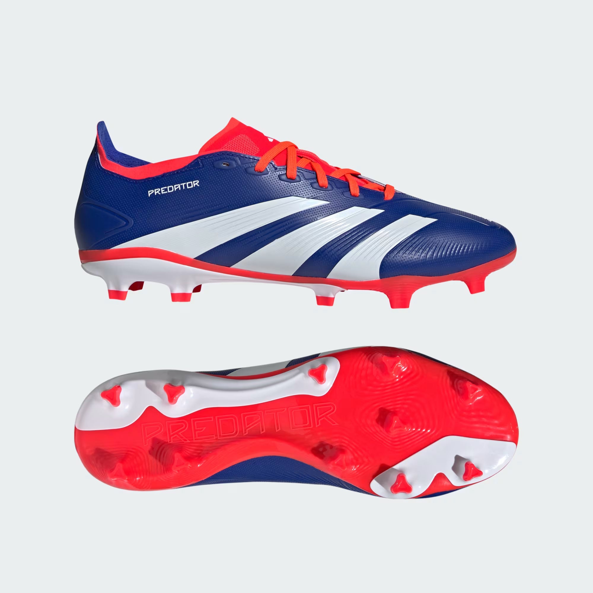 Adidas Predator League FG Lucid Blue Cloud White Solar Red