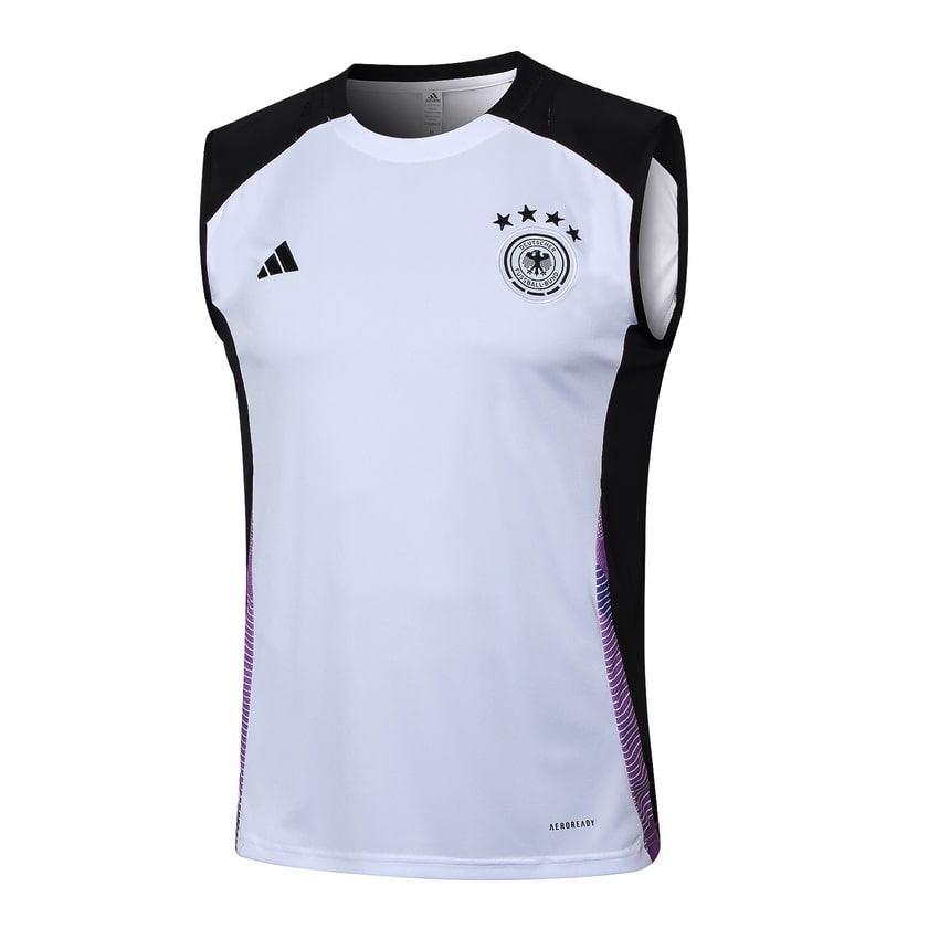 Debardeur Short Allemagne 2024 2025 Blanc – Image 2