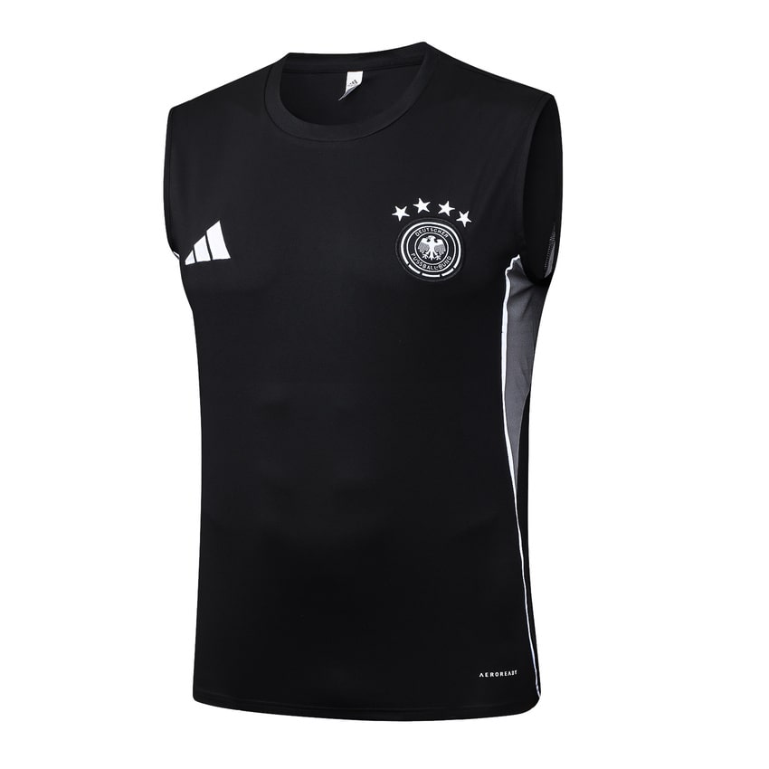 Debardeur Short Allemagne 2025 2026 Noir Blanc – Image 2