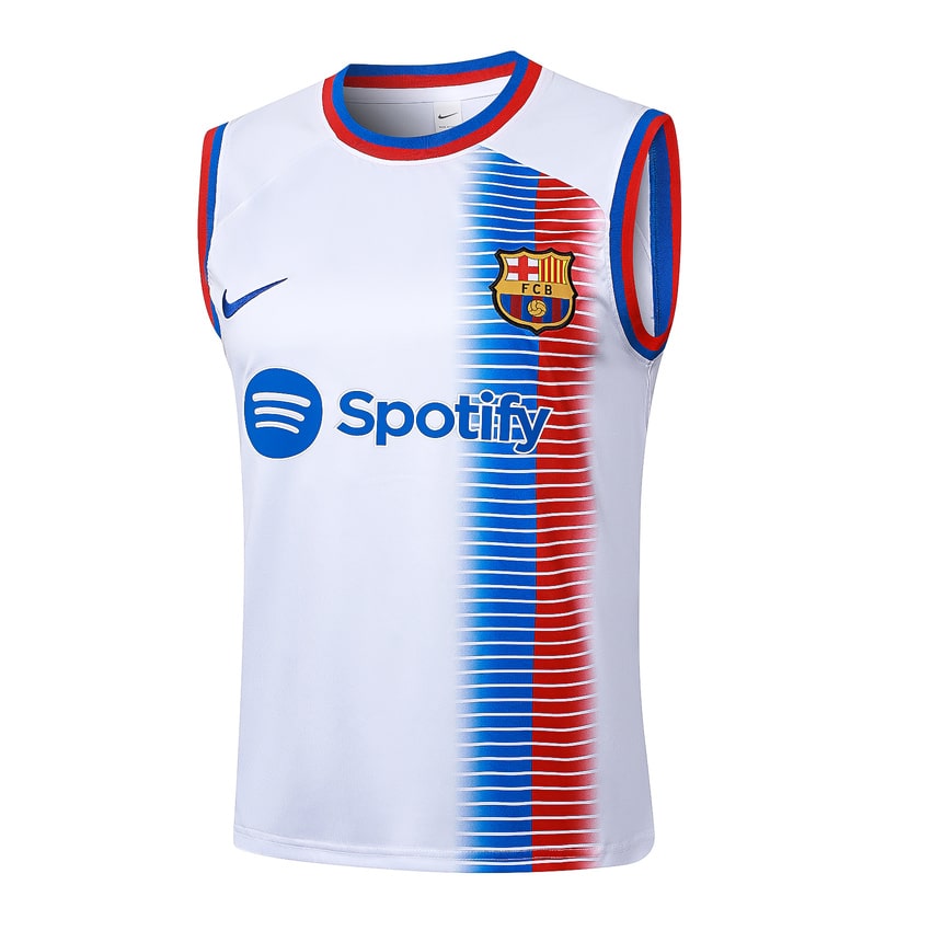 Debardeur Short Barca 2024 2025 Blanc – Image 2