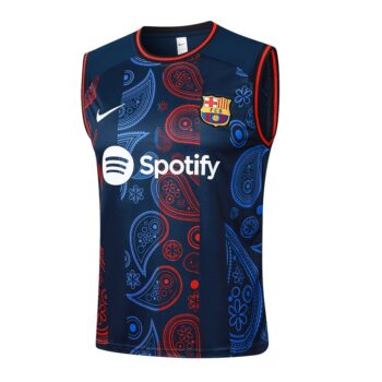 Alternative view of Debardeur Short Barca 2024 2025 Bleu Motif