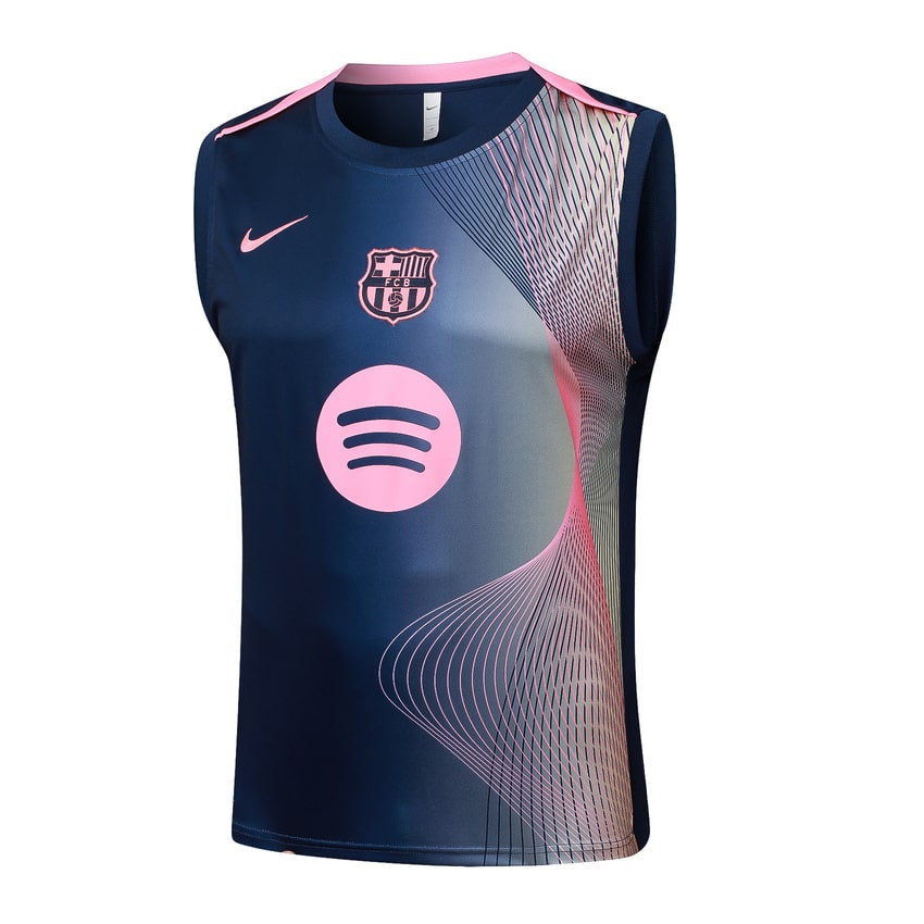 Debardeur Short Barca 2025 2026 Bleu Rose Motif – Image 2