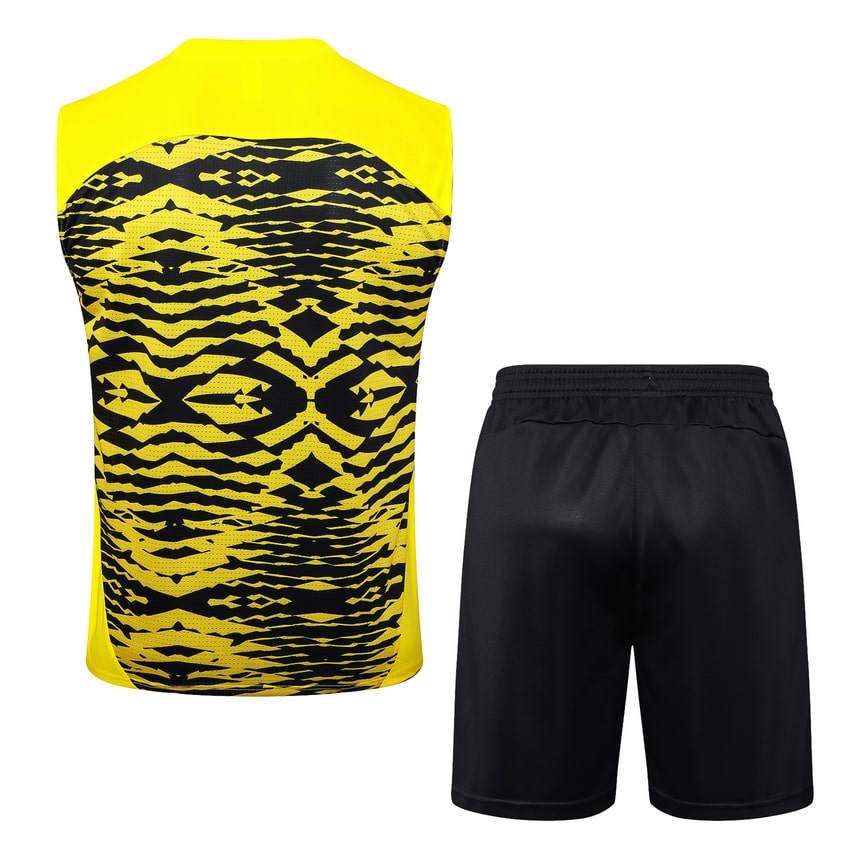 Debardeur Short Dortmund 2024 2025 Jaune Noir – Image 4