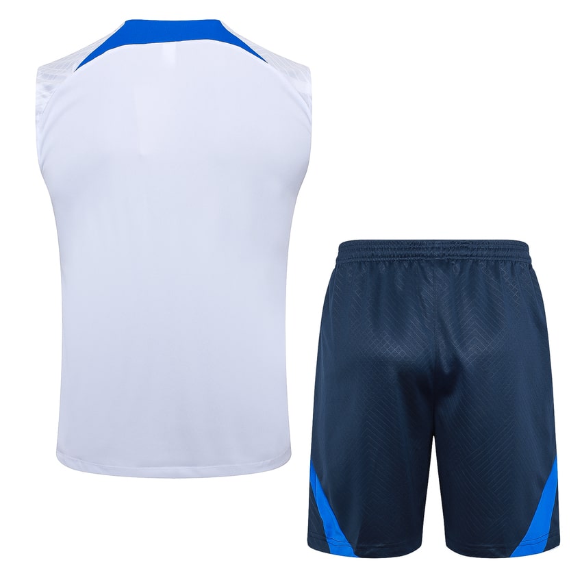 Debardeur Short Equipe de France 2024 2025 Blanc Bleu – Image 4