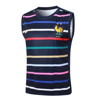 Alternative view of Debardeur Short Equipe de France 2024 2025 Bleu Motif