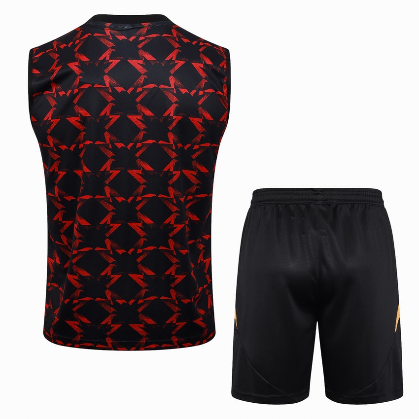 Debardeur Short Manchester United 2024 2025 Noir Rouge – Image 4