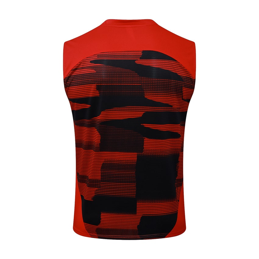 Debardeur Short Milan AC 2024 2025 Rouge Noir – Image 3