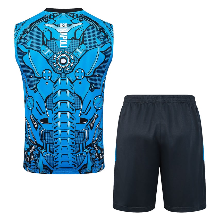 Debardeur Short Naples 2025 2026 Bleu Motif – Image 4