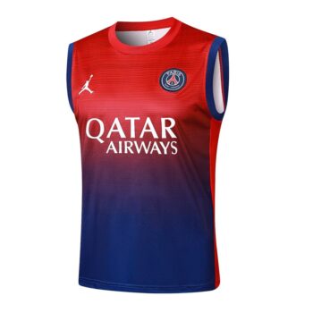 Alternative view of Debardeur Short PSG 2024 2025 Rouge Bleu