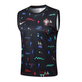 Alternative view of Debardeur Short Portugal 2024 2025 Noir Motif