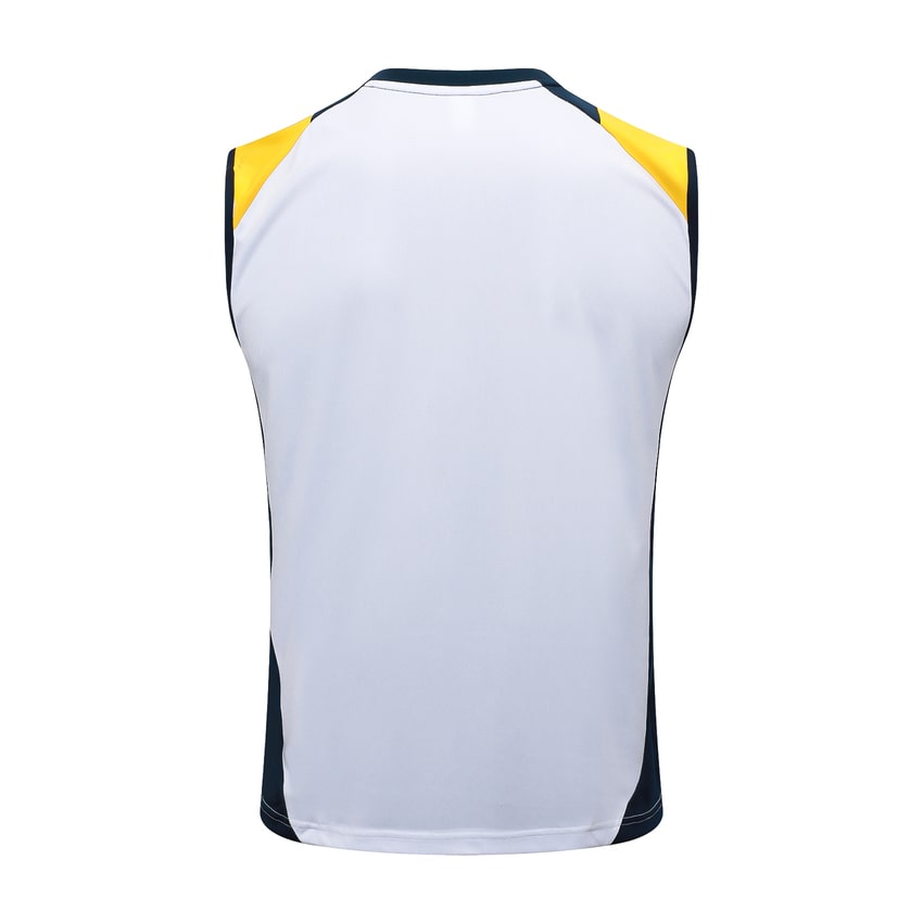 Debardeur Short Real Madrid 2024 2025 Blanc Jaune – Image 3