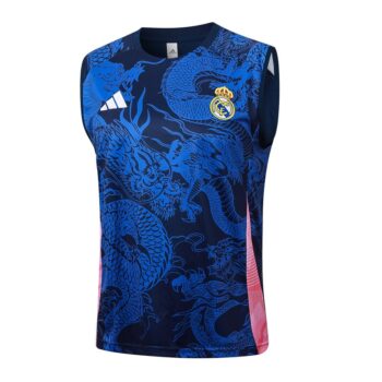 Alternative view of Debardeur Short Real Madrid 2024 2025 Bleu Motif