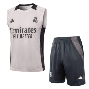 Debardeur Short Real Madrid 2024 2025 Gris Rosé