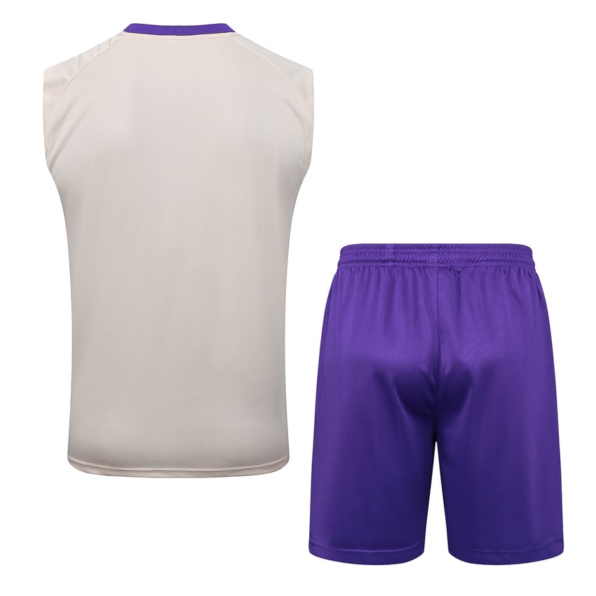 Debardeur Short Real Madrid 2025 2026 Beige Violet – Image 4