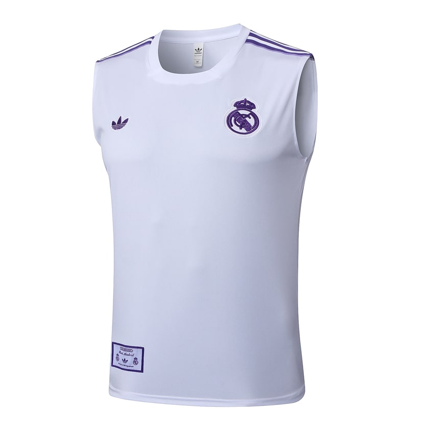 Debardeur Short Real Madrid 2025 2026 Blanc Violet – Image 2