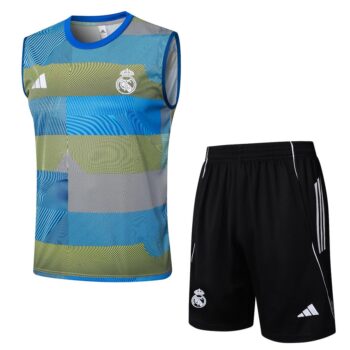 Debardeur Short Real Madrid 2025 2026 Bleu Vert