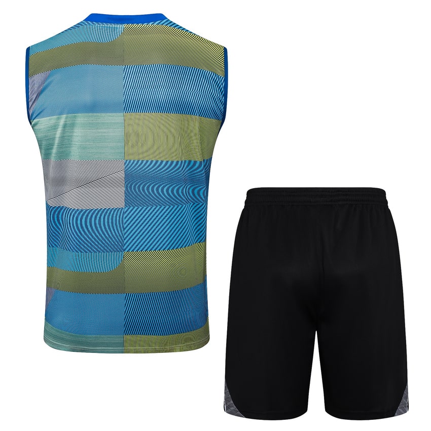 Debardeur Short Real Madrid 2025 2026 Bleu Vert – Image 4