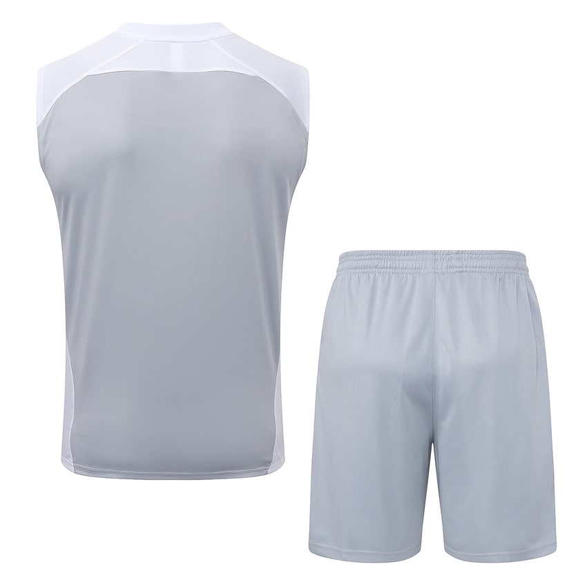 Debardeur Short Real Madrid 2025 2026 Gris Blanc – Image 4