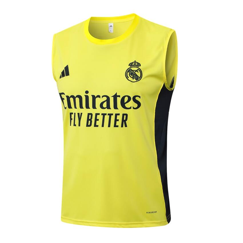 Debardeur Short Real Madrid 2025 2026 Jaune Clair – Image 2