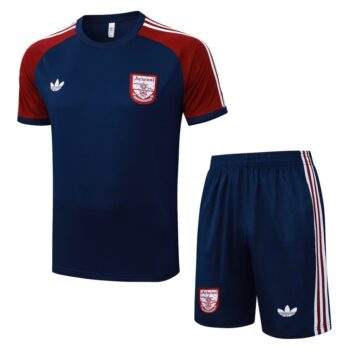 Ensemble Maillot Short Arsenal 2025 2026 Bleu Rouge