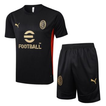 Ensemble Maillot Short Milan AC 2024 2025 Noir