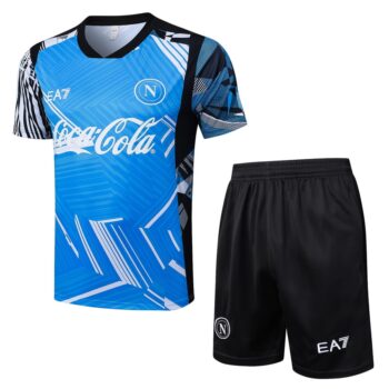 Ensemble Maillot Short Naples 2024 2025 Bleu Ciel