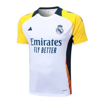 Alternative view of Ensemble Maillot Short Real Madrid 2024 2025 Blanc Jaune