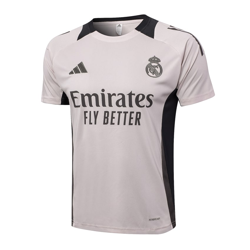 Ensemble Maillot Short Real Madrid 2024 2025 Gris Rosé – Image 2