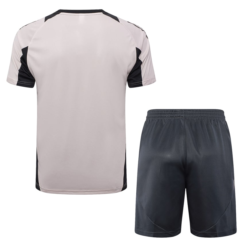 Ensemble Maillot Short Real Madrid 2024 2025 Gris Rosé – Image 4