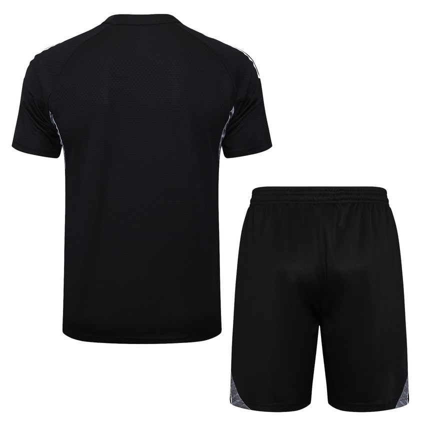 Ensemble Maillot Short Real Madrid 2024 2025 Noir Sombre – Image 4