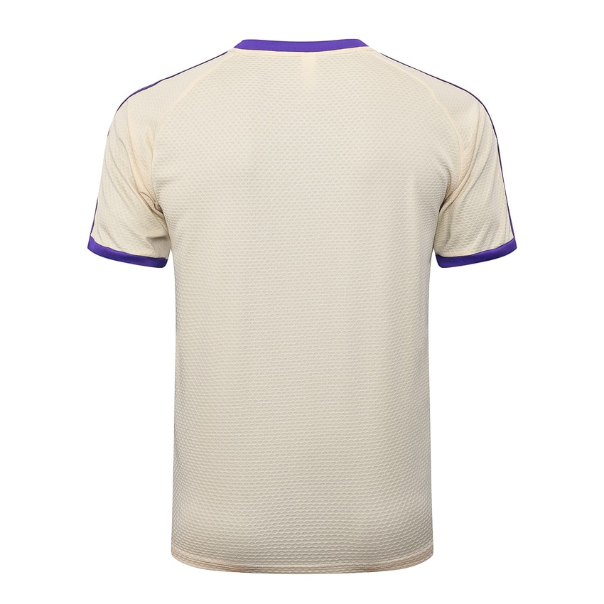 Ensemble Maillot Short Real Madrid 2025 2026 Beige Violet – Image 3