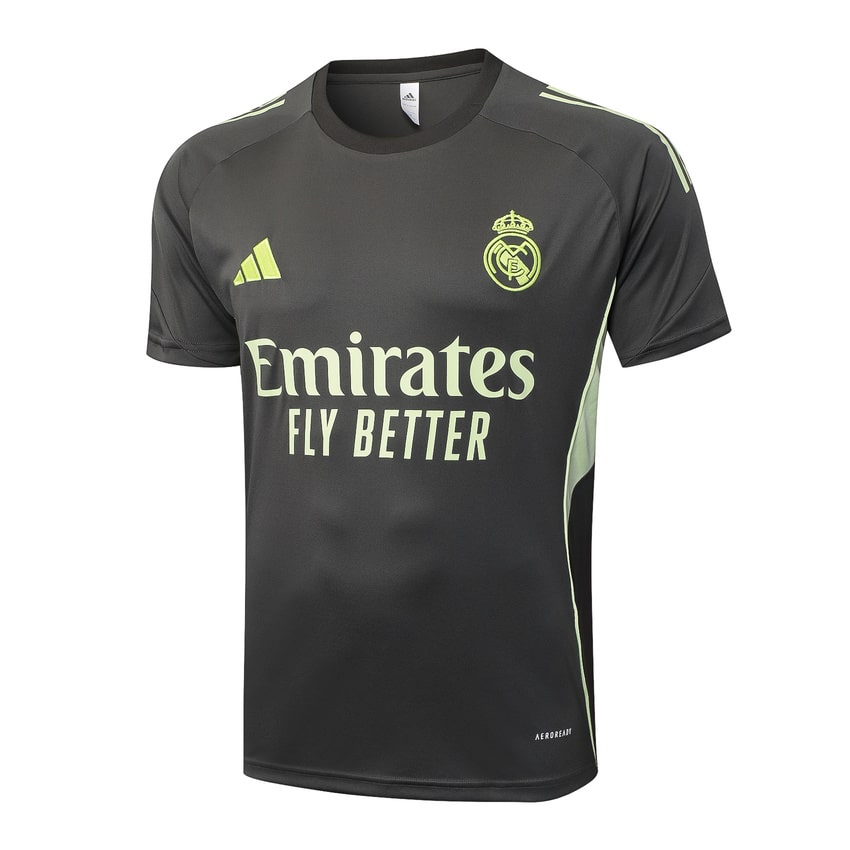 Ensemble Maillot Short Real Madrid 2025 2026 Noir Jaune – Image 2