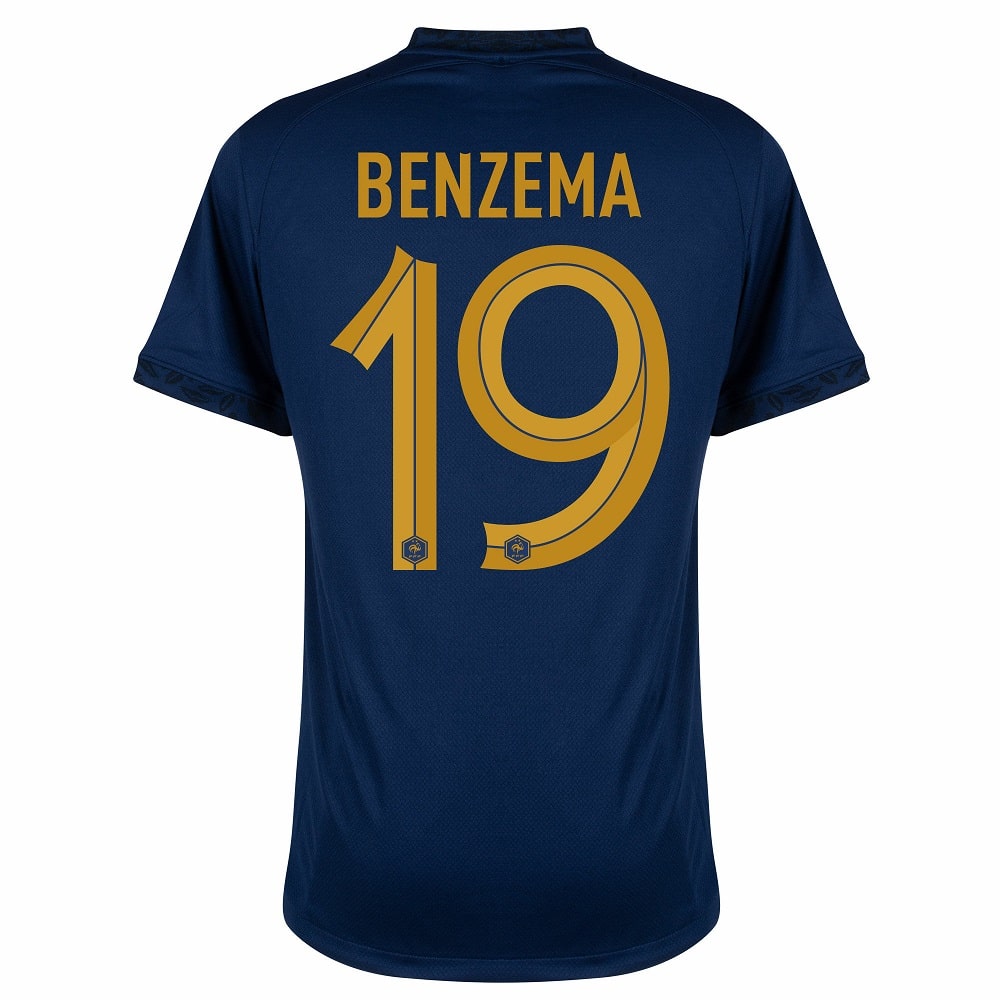 MAILLOT EQUIPE DE FRANCE DOMICILE COUPE DU MONDE 2022 BENZEMA – Image 2