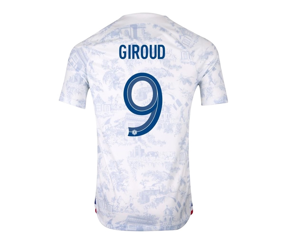 MAILLOT EQUIPE DE FRANCE EXTERIEUR COUPE DU MONDE 2022 GIROUD – Image 2