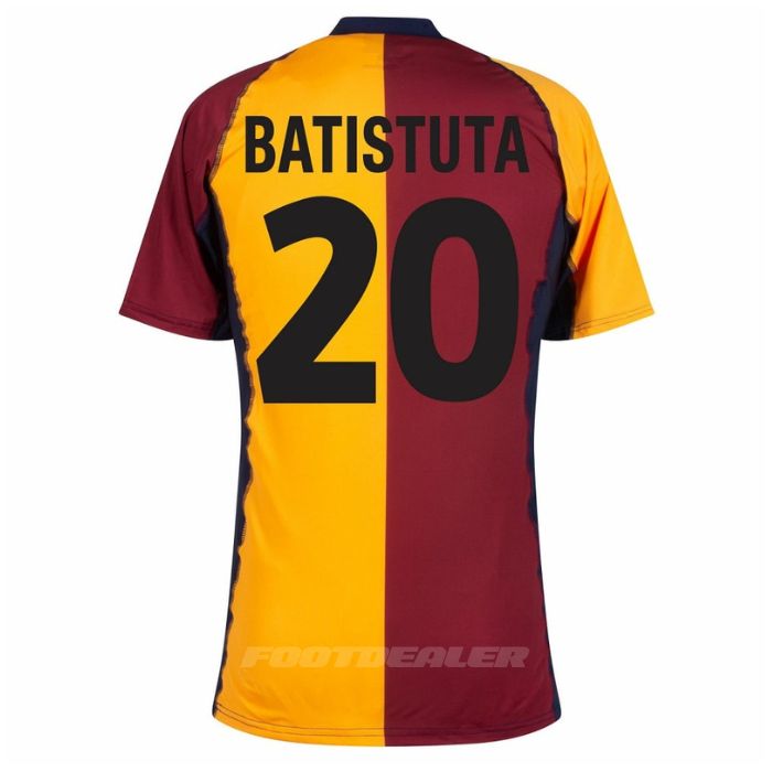 Maillot Copa AS Roma Domicile 2001 2002 Batistuta – Image 2