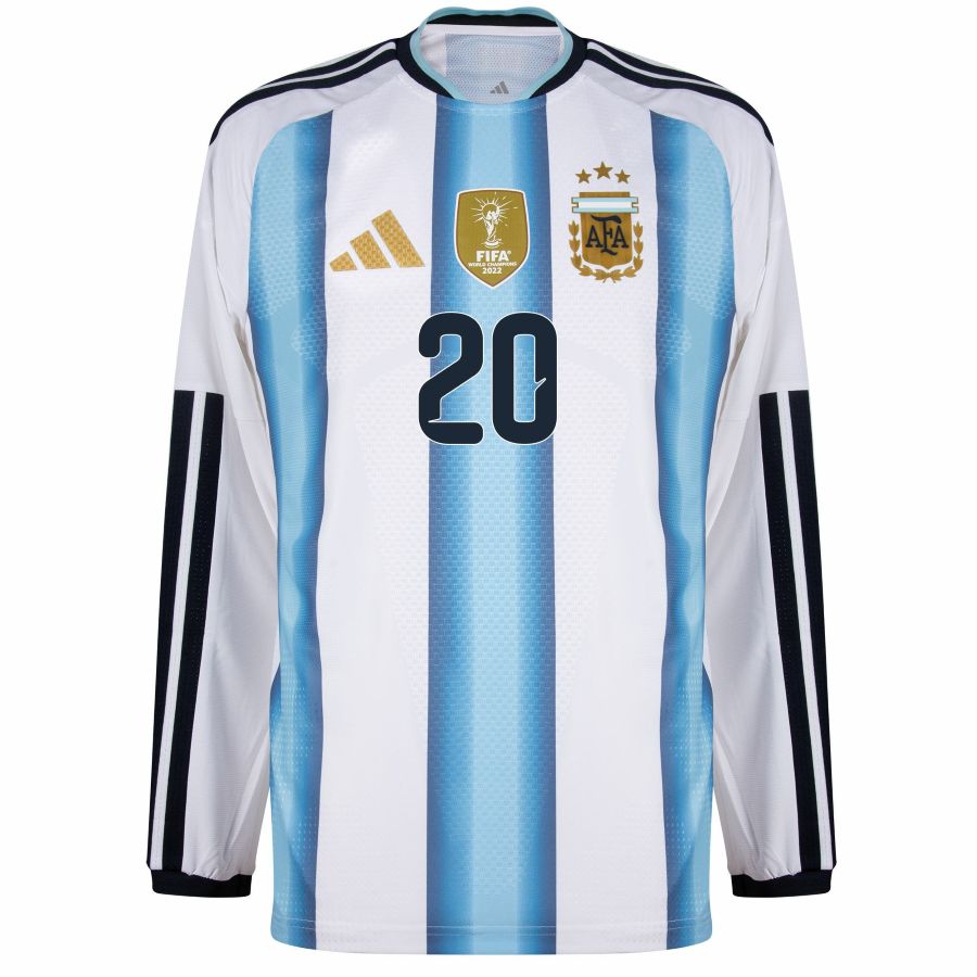 Maillot Argentine Domicile 2026 2027 Mac Allister Manches Longues – Image 3