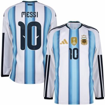 Maillot Argentine Domicile 2026 2027 Messi Manches Longues