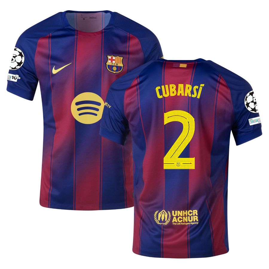 Maillot Enfant Barca Domicile 2025 2026 Cubarsi UCL
