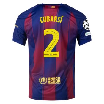 Alternative view of Maillot Enfant Barca Domicile 2025 2026 Cubarsi UCL