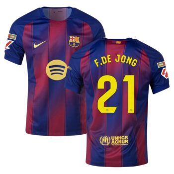 Maillot Enfant Barca Domicile 2025 2026 De Jong La Liga