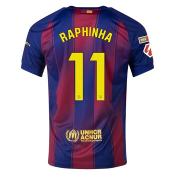 Alternative view of Maillot Enfant Barca Domicile 2025 2026 Raphinha La Liga