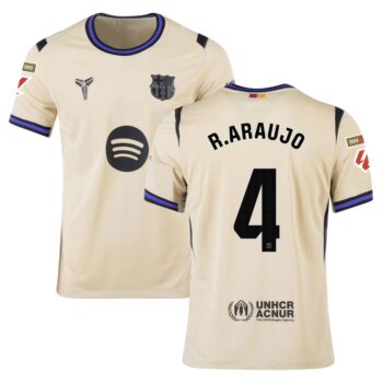 Maillot Enfant Barca Exterieur 2025 2026 Araujo La Liga