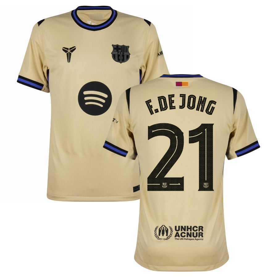 Maillot Enfant Barca Exterieur 2025 2026 De Jong
