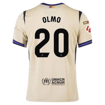 Alternative view of Maillot Enfant Barca Exterieur 2025 2026 Olmo La Liga