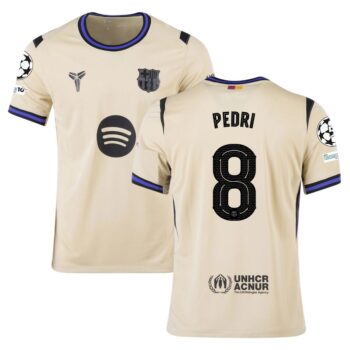 Maillot Enfant Barca Exterieur 2025 2026 Pedri UCL