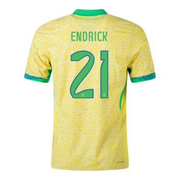 Alternative view of Maillot Bresil Domicile 2024 2025 Endrick