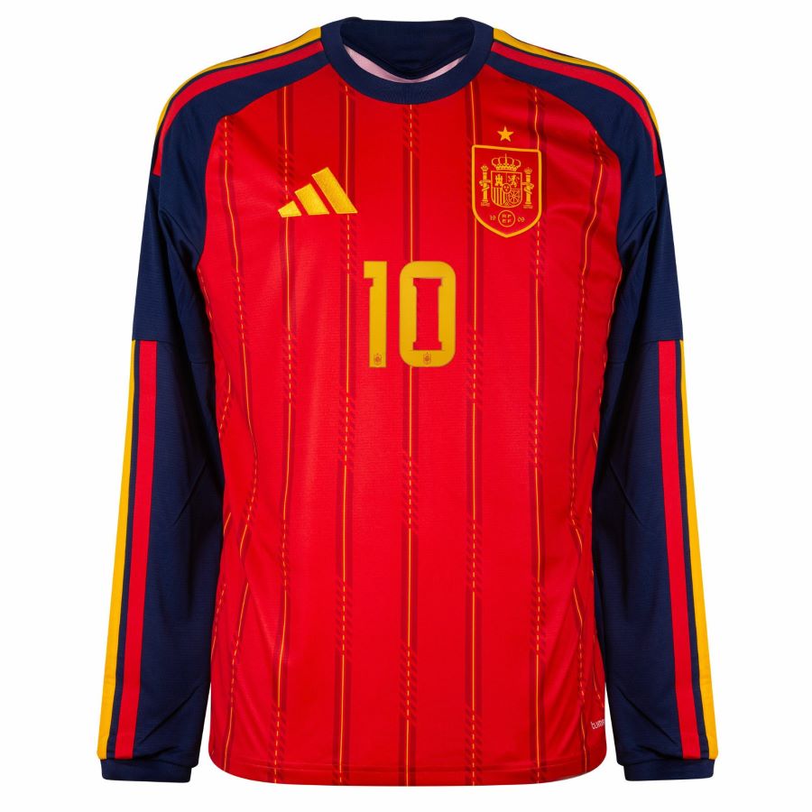 Maillot Espagne Domicile 2026 2027 Lamine Yamal 10 Manches Longues – Image 3