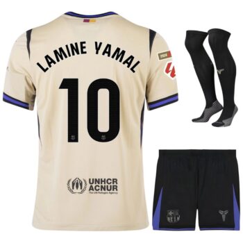 Maillot Kit Enfant Barca Exterieur 2025 2026 Lamine Yamal La Liga