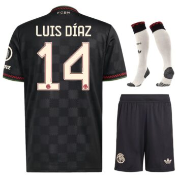 Maillot Kit Enfant Bayern Munich Third 2025 2026 Luis Diaz